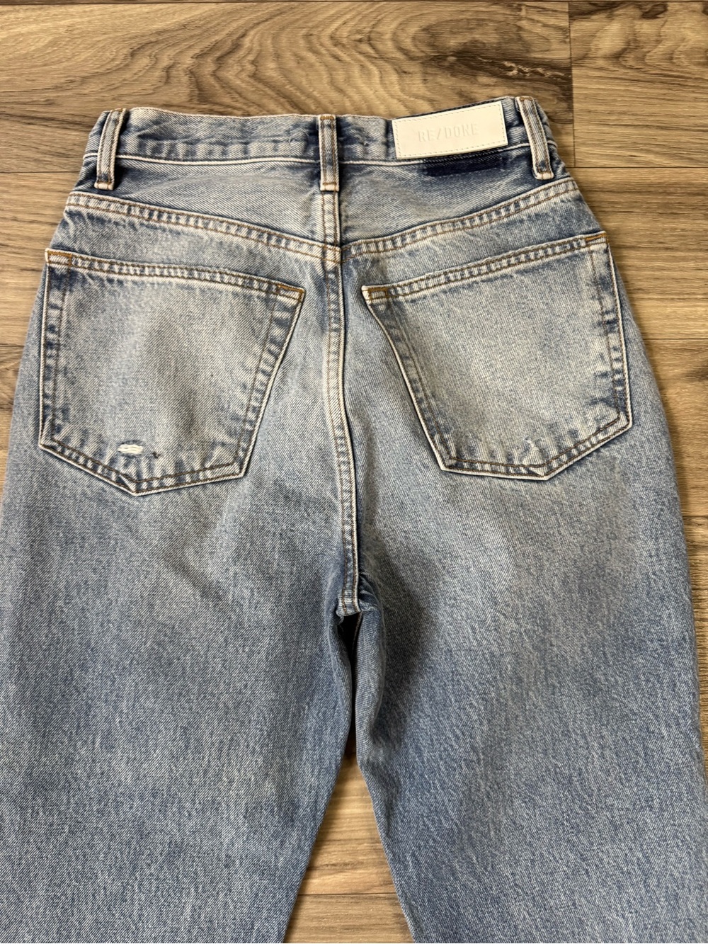 RE/DONE Super High Drain Pipe Jeans Size 25 - Picture 12 of 13